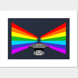 Tardis Console Rainbow Time Warp Posters and Art